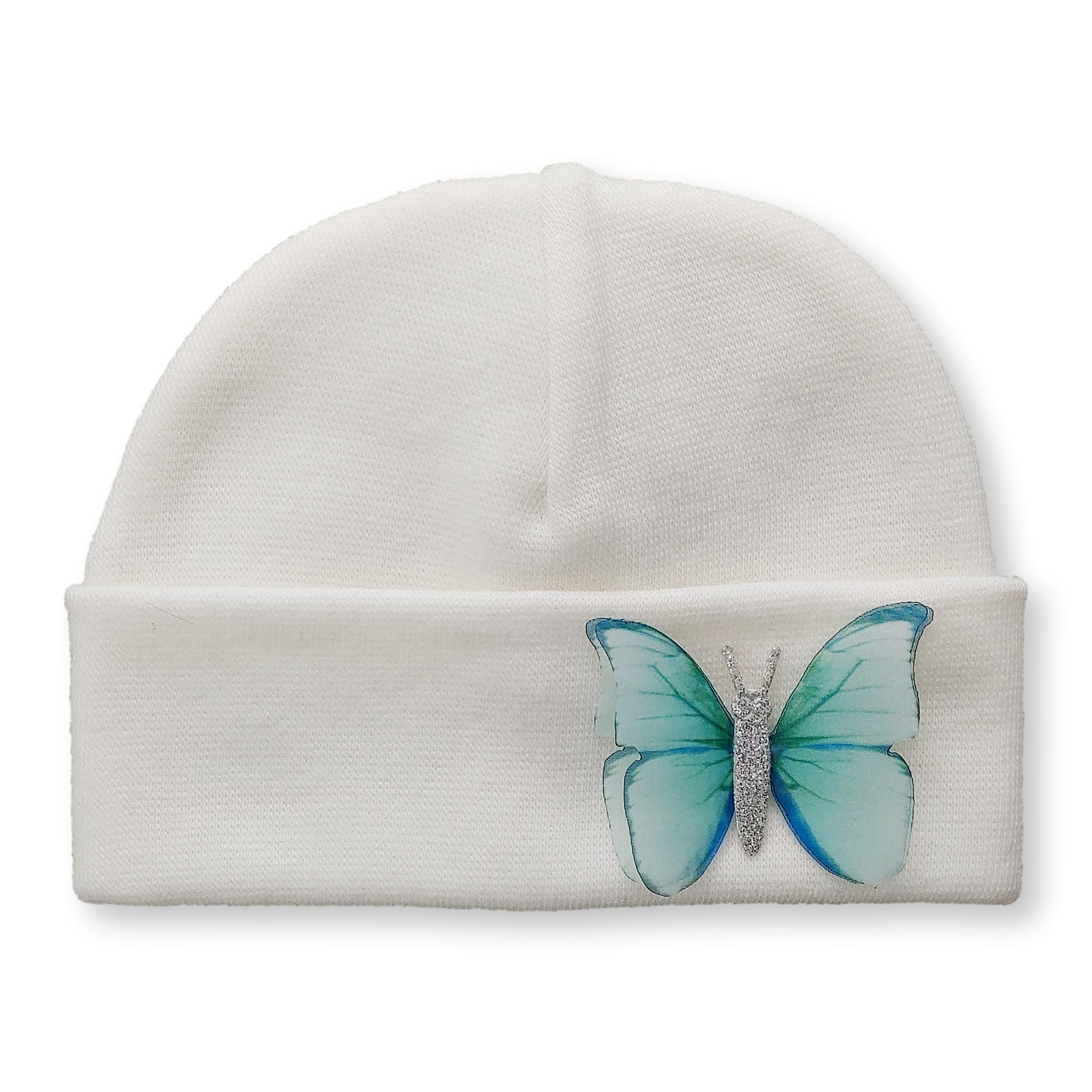 'Butterfly' Baby Hat // Aqua