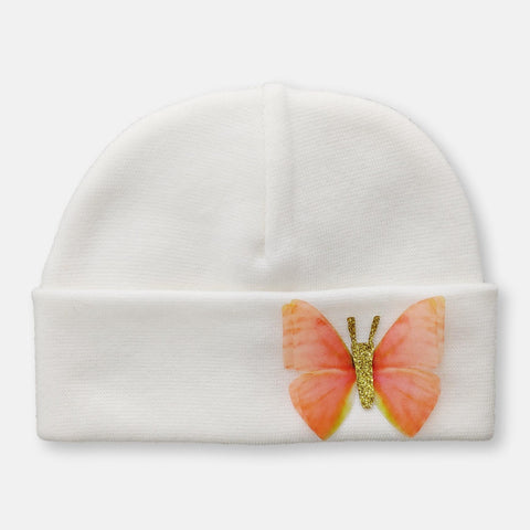 'Butterfly' Baby Hat // Coral