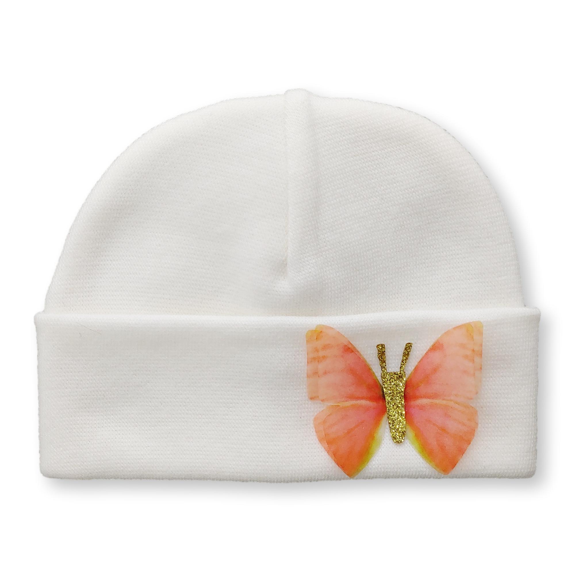 'Butterfly' Baby Hat // Coral