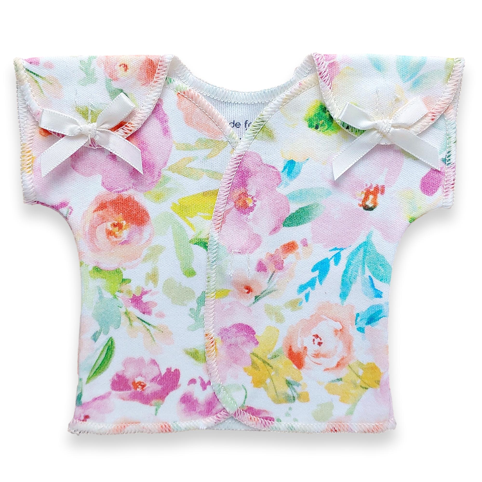 Organic Preemie T-Shirt // Floral Garden
