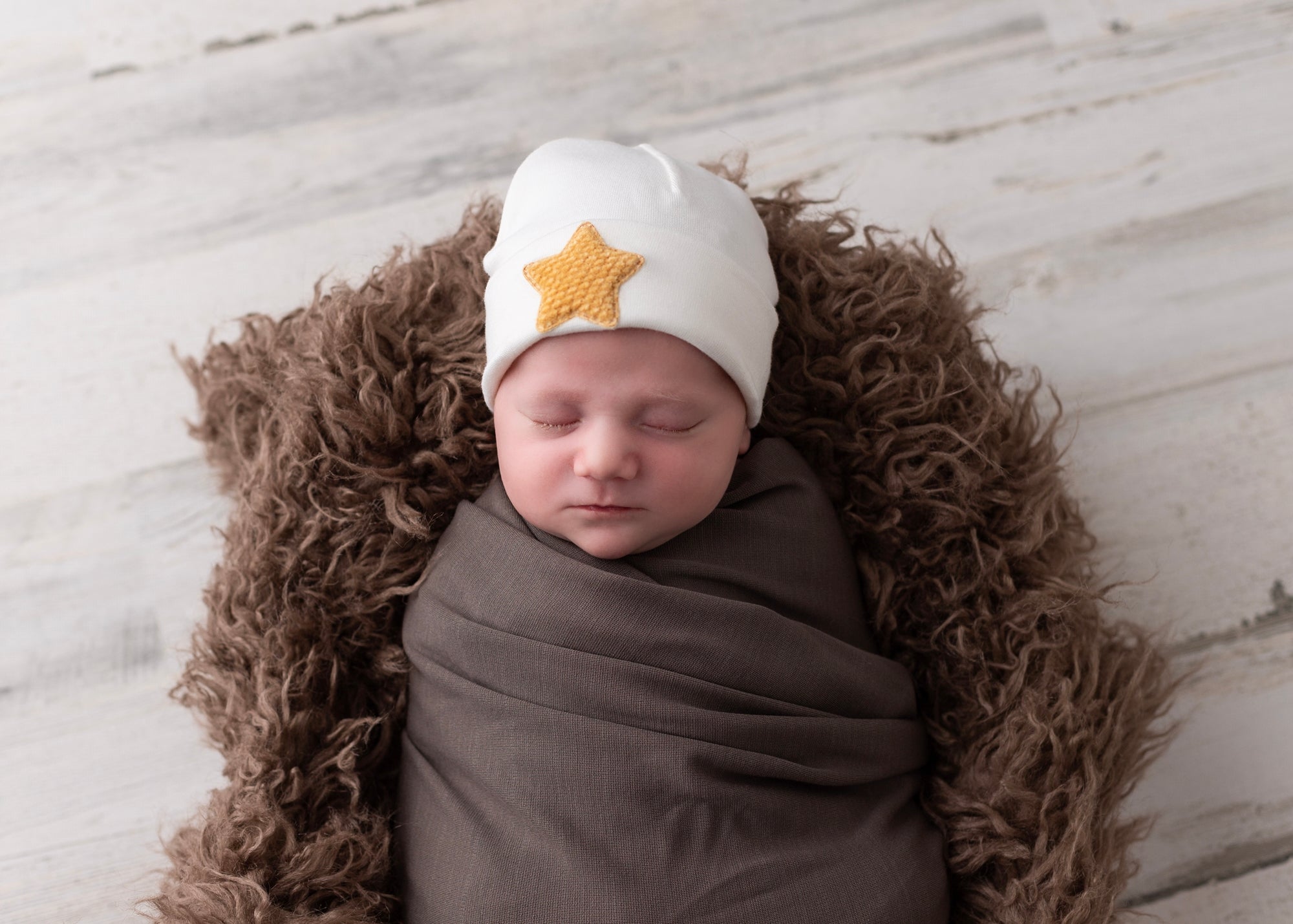 'Little Star' Baby Hat // Gold