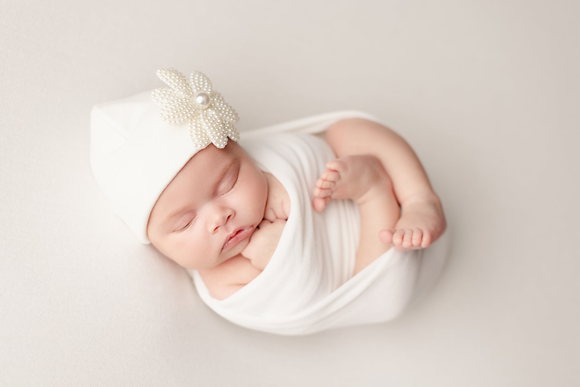 'Little Princess' Baby Hat // Pearl Flower