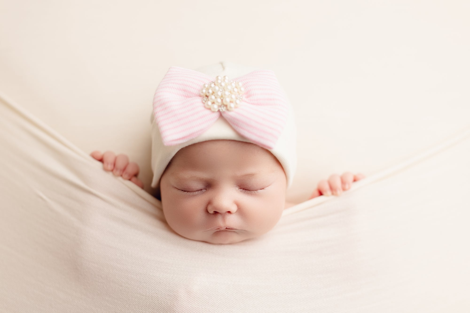 'Little Princess' Baby Hat // Pink Stripe