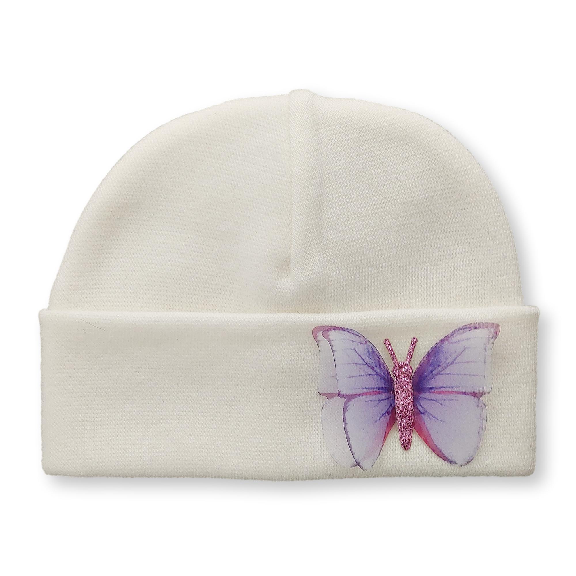 'Butterfly' Baby Hat // Lilac