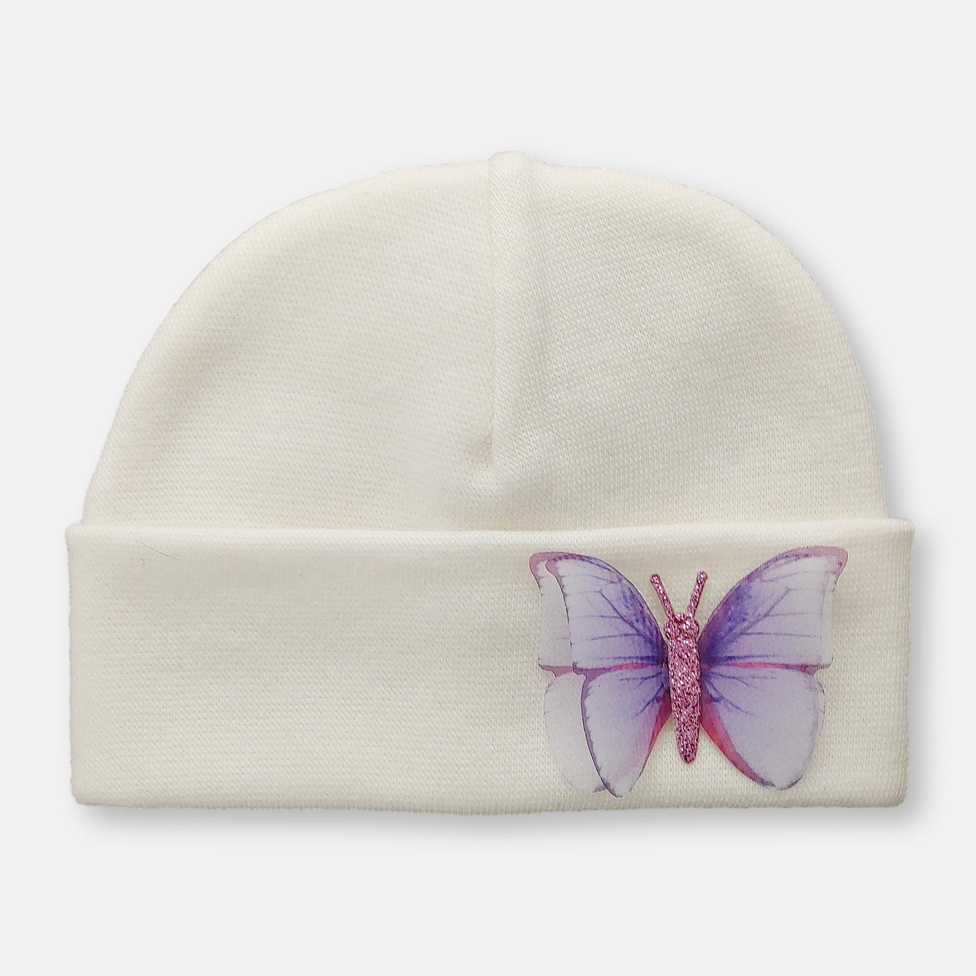 'Butterfly' Baby Hat // Lilac