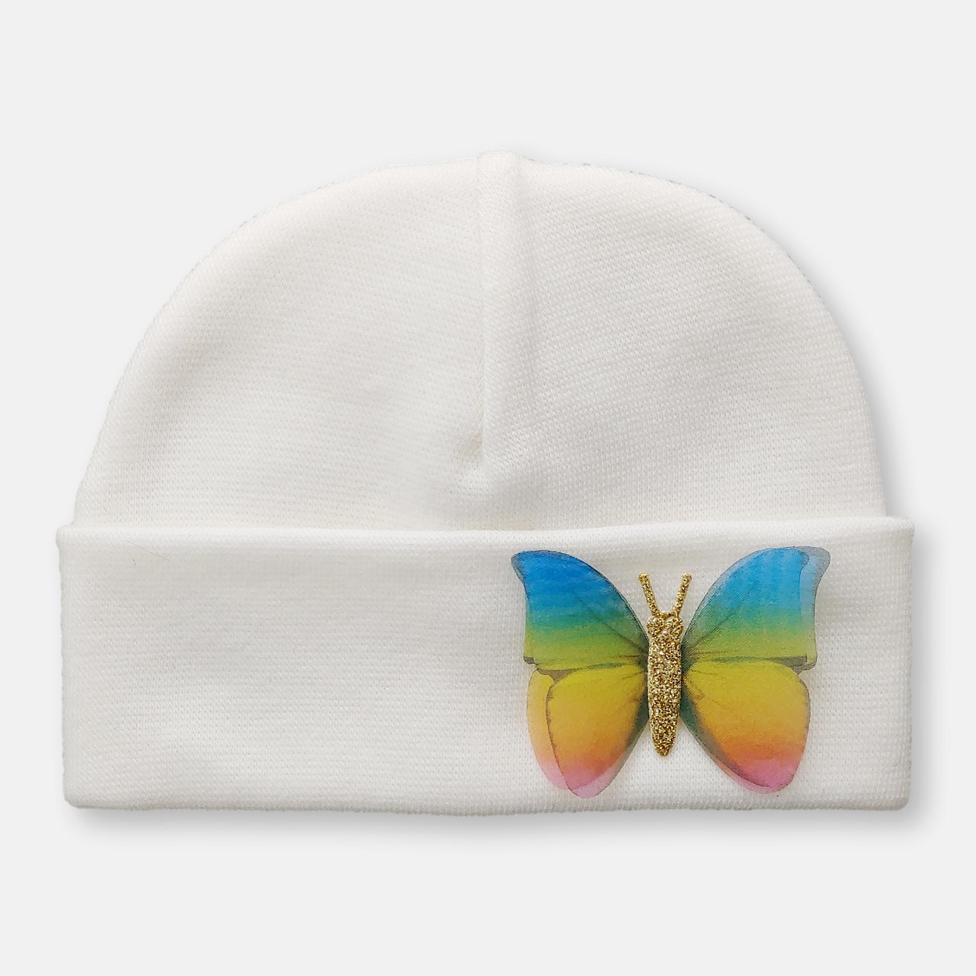 'Butterfly' Baby Hat // Rainbow
