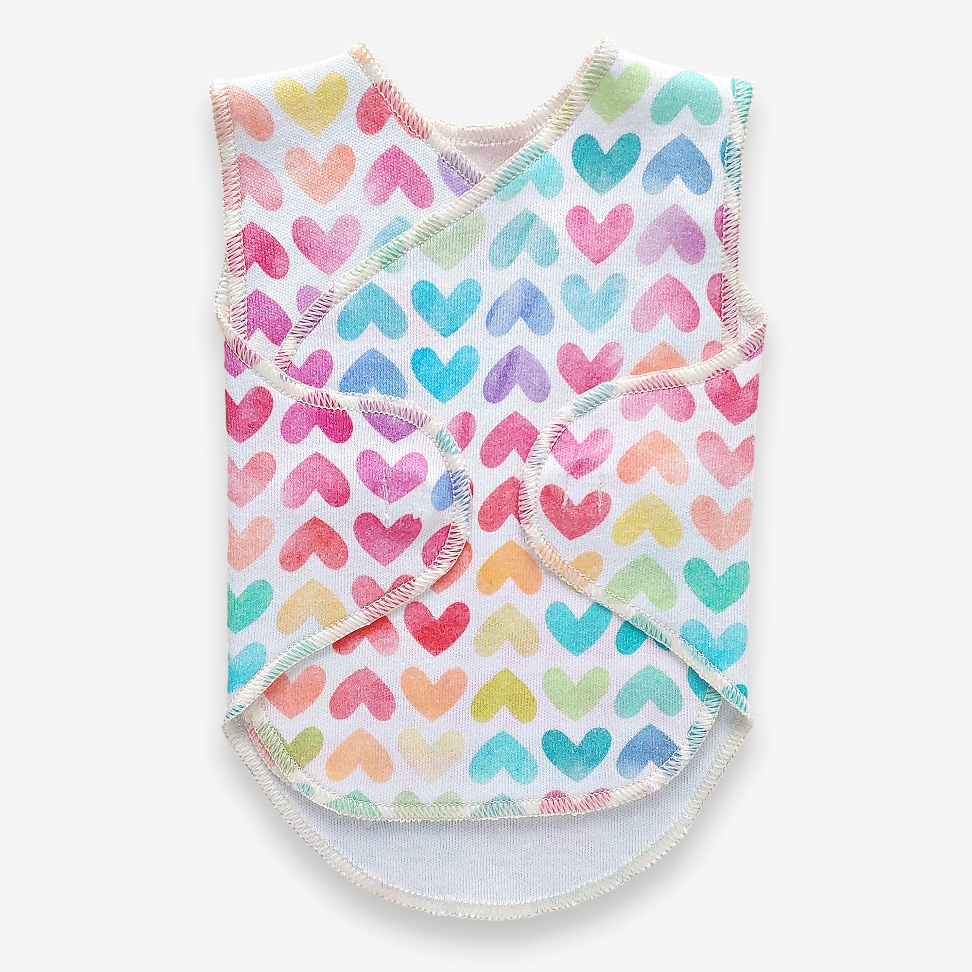 Preemie Wrap  // Rainbow Hearts