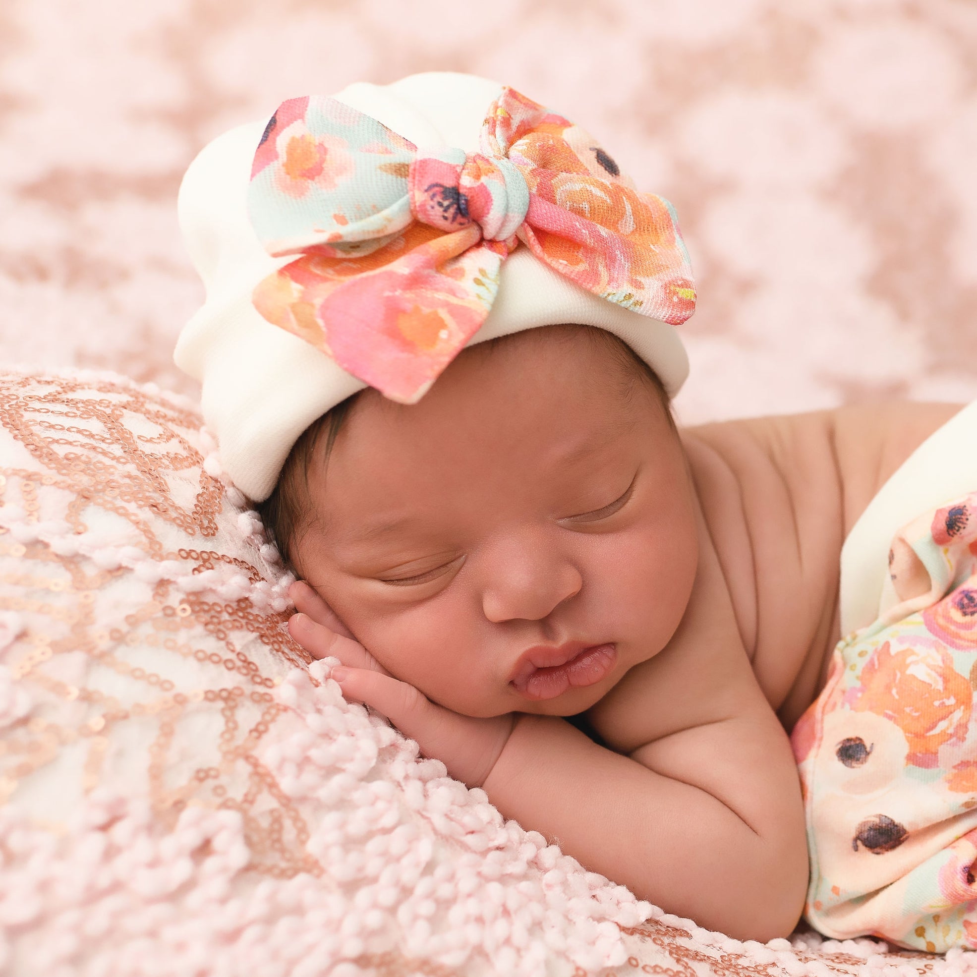 'Muslin Bow' Baby Hat // Sweet Blooms