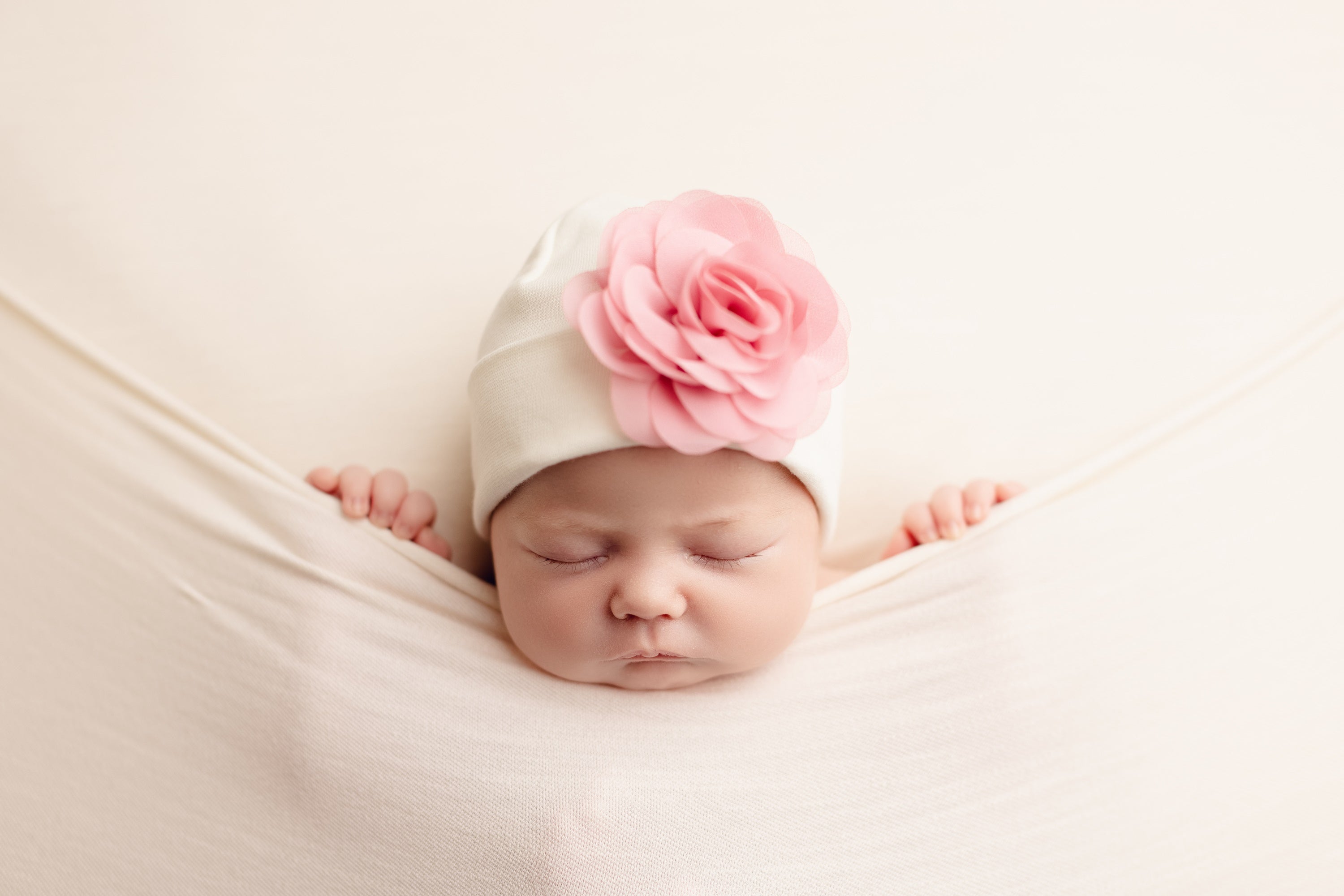 'Blossom Flower' Baby Hat // Rose