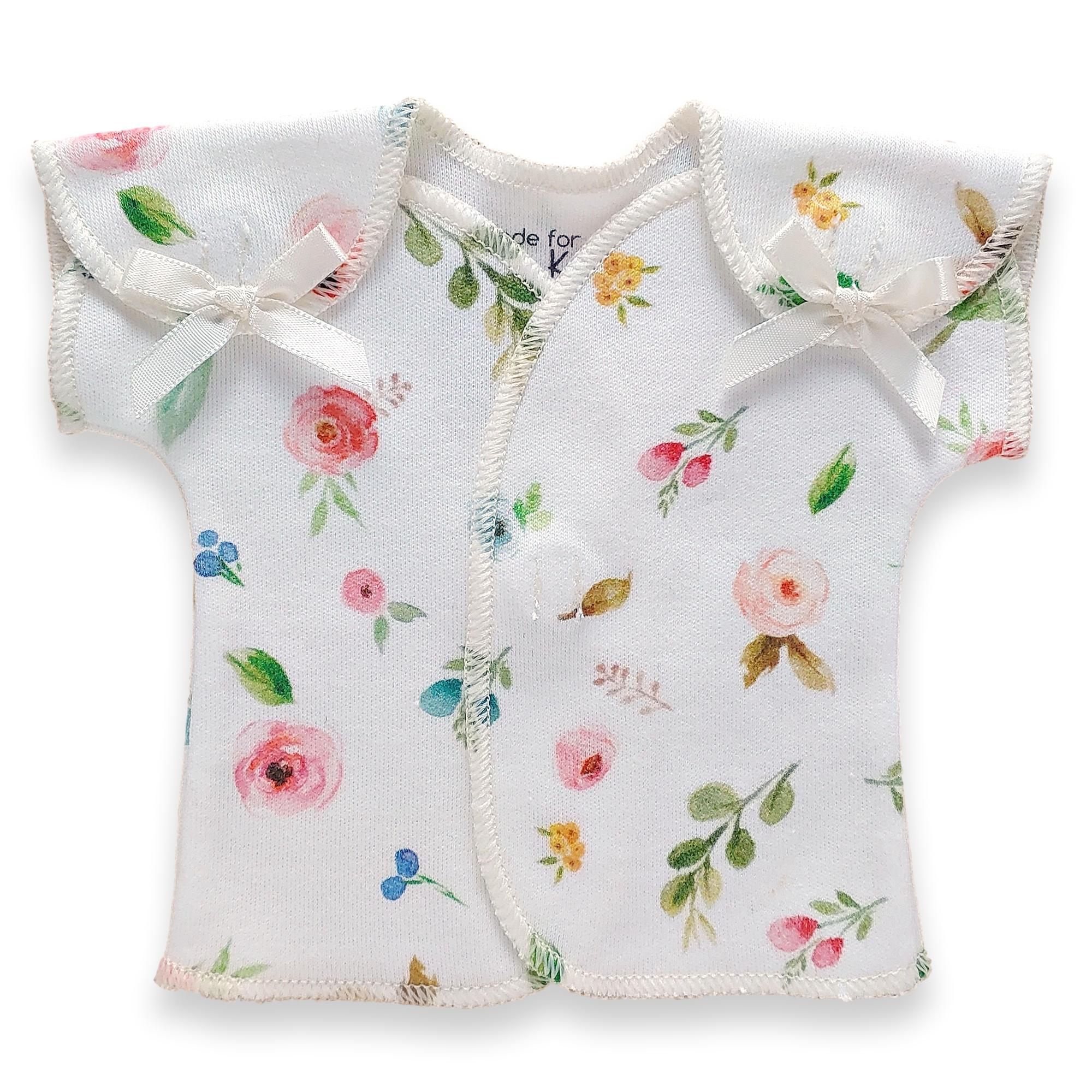 Organic Preemie T-Shirt // Woodland Floral