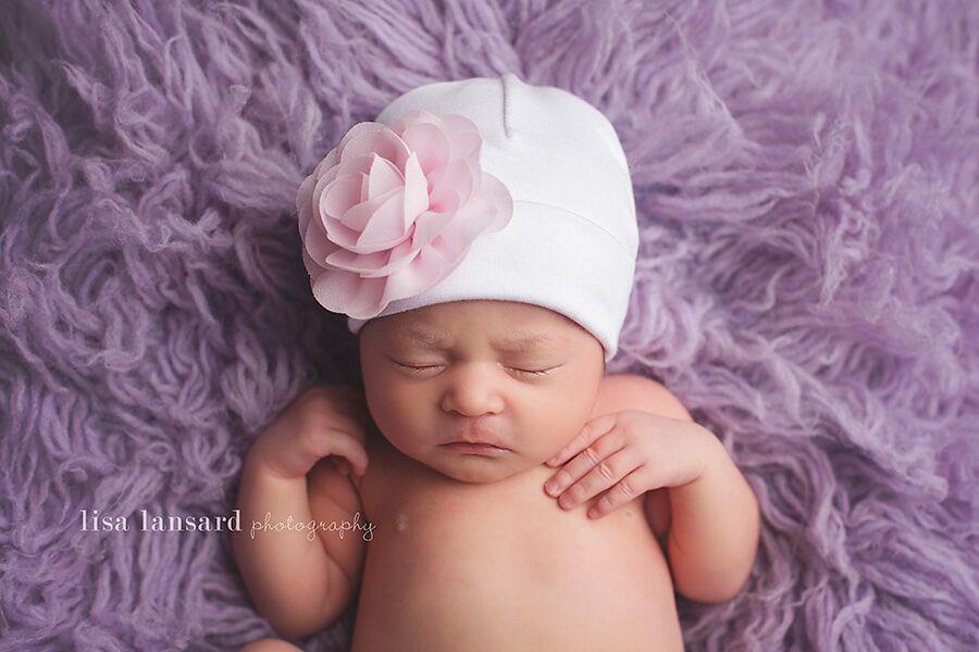 'Blossom Flower' Baby Hat // Pink