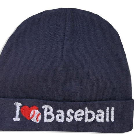 Embroidered Hat Navy // I Love Baseball