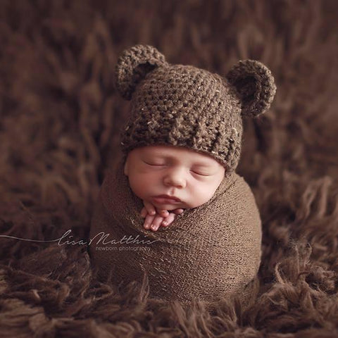 'Baby Bear' Crochet Hat // Brownie