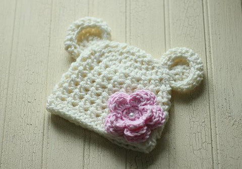'Baby Bear' Crochet Hat // Rosie