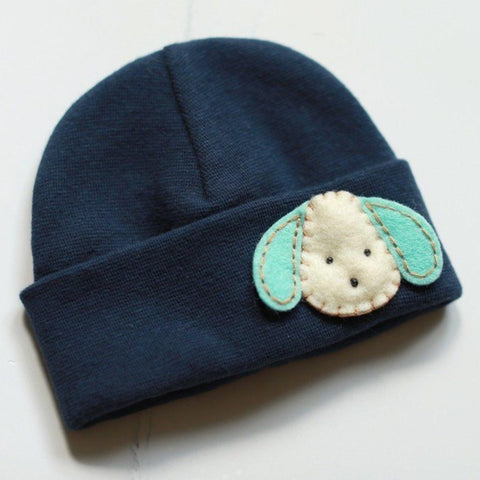 'Little Feltie' Baby Hat // Aqua Puppy