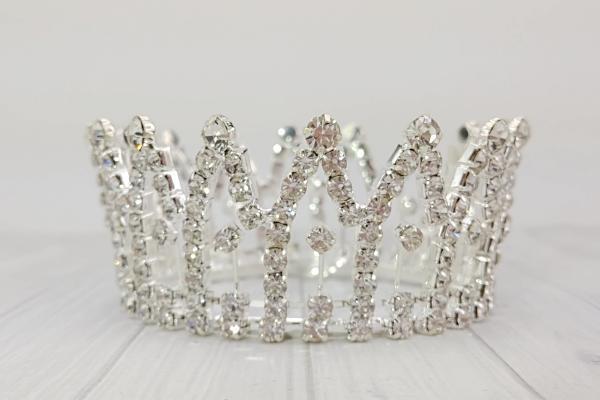 Rhinestone Mini Crown // Princess Jaelyn-Mini Crowns-UniqueKidz