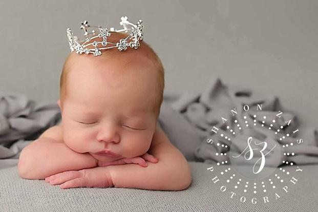 Rhinestone Mini Crown // Princess Kiera-Mini Crowns-UniqueKidz