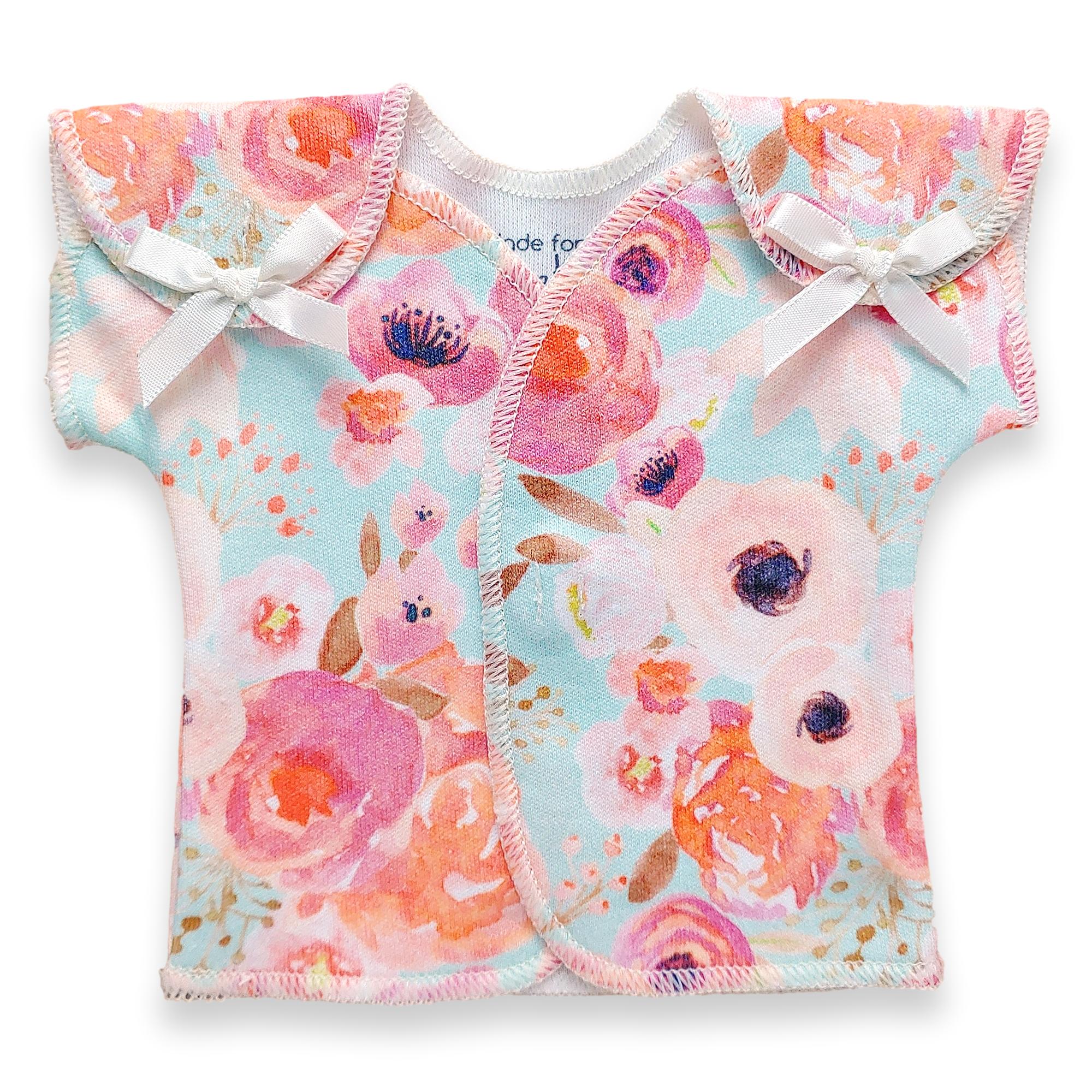 Organic Preemie T-Shirt // Sweet Blooms