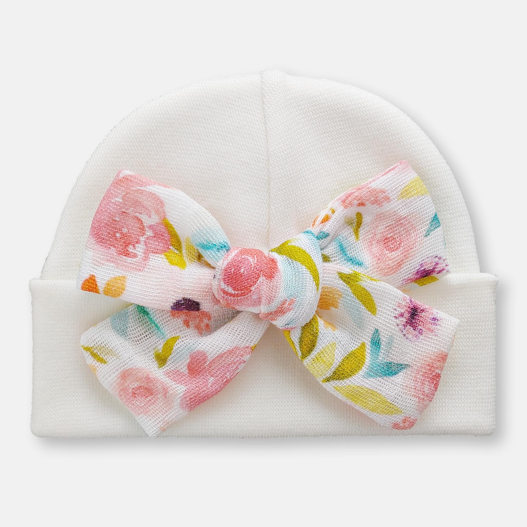 'Muslin Bow' Baby Hat // Sweet Magnolia